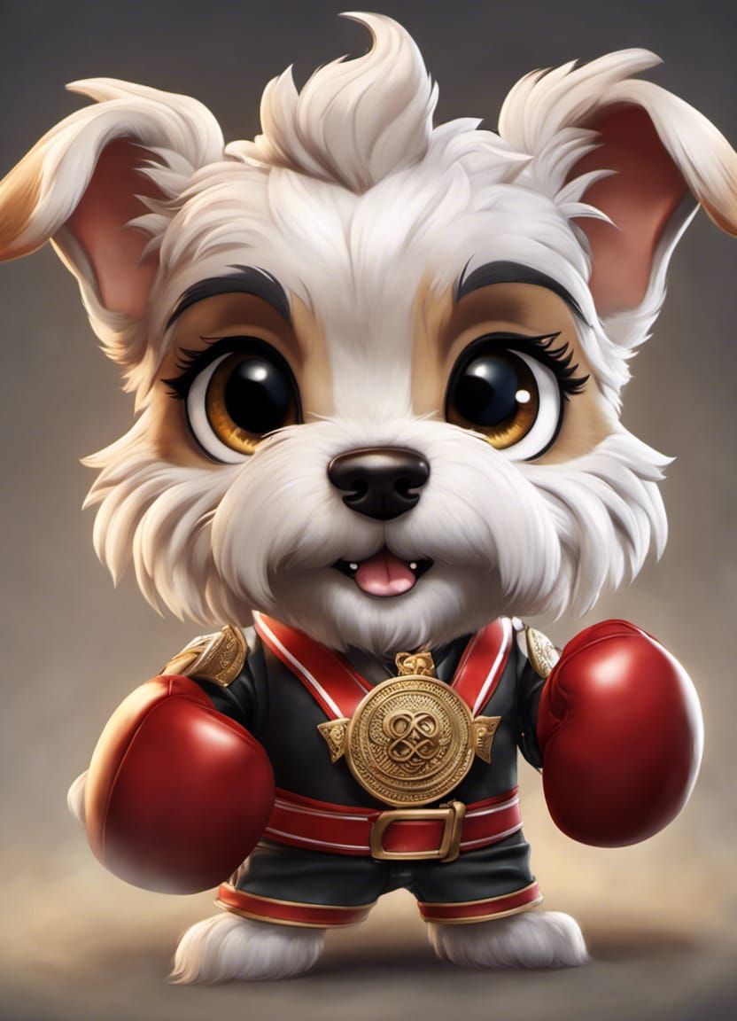 Fox, the boxing terrier