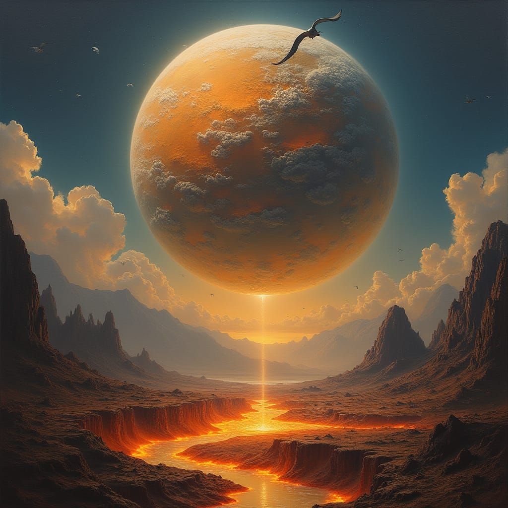 Primeval Mother Earth Ascends from the Earth's Core in a Maj...