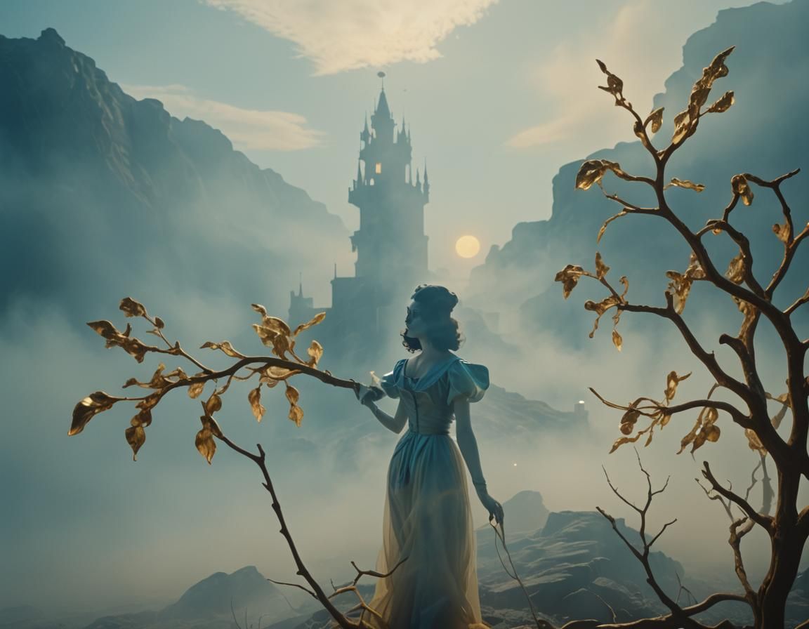 Surrealistic Masterpiece, Dreamy Light, Golden Atmosphere