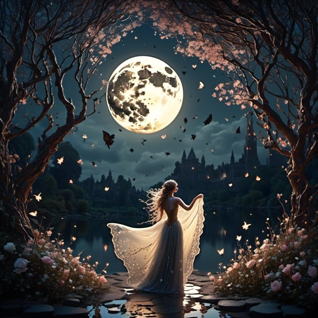 By the soft light of the moon