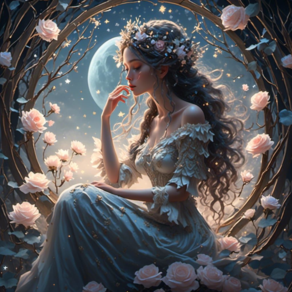 By the soft light of the moon