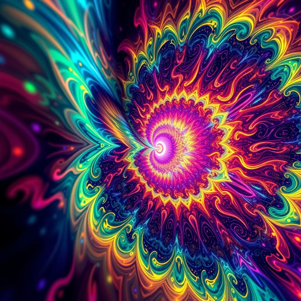 Surreal Cosmic Fractals in Hyper-Realistic Aesthetic