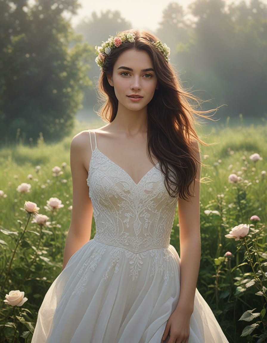 Romantic Ethereal Fantasy Portrait in Soft Focus