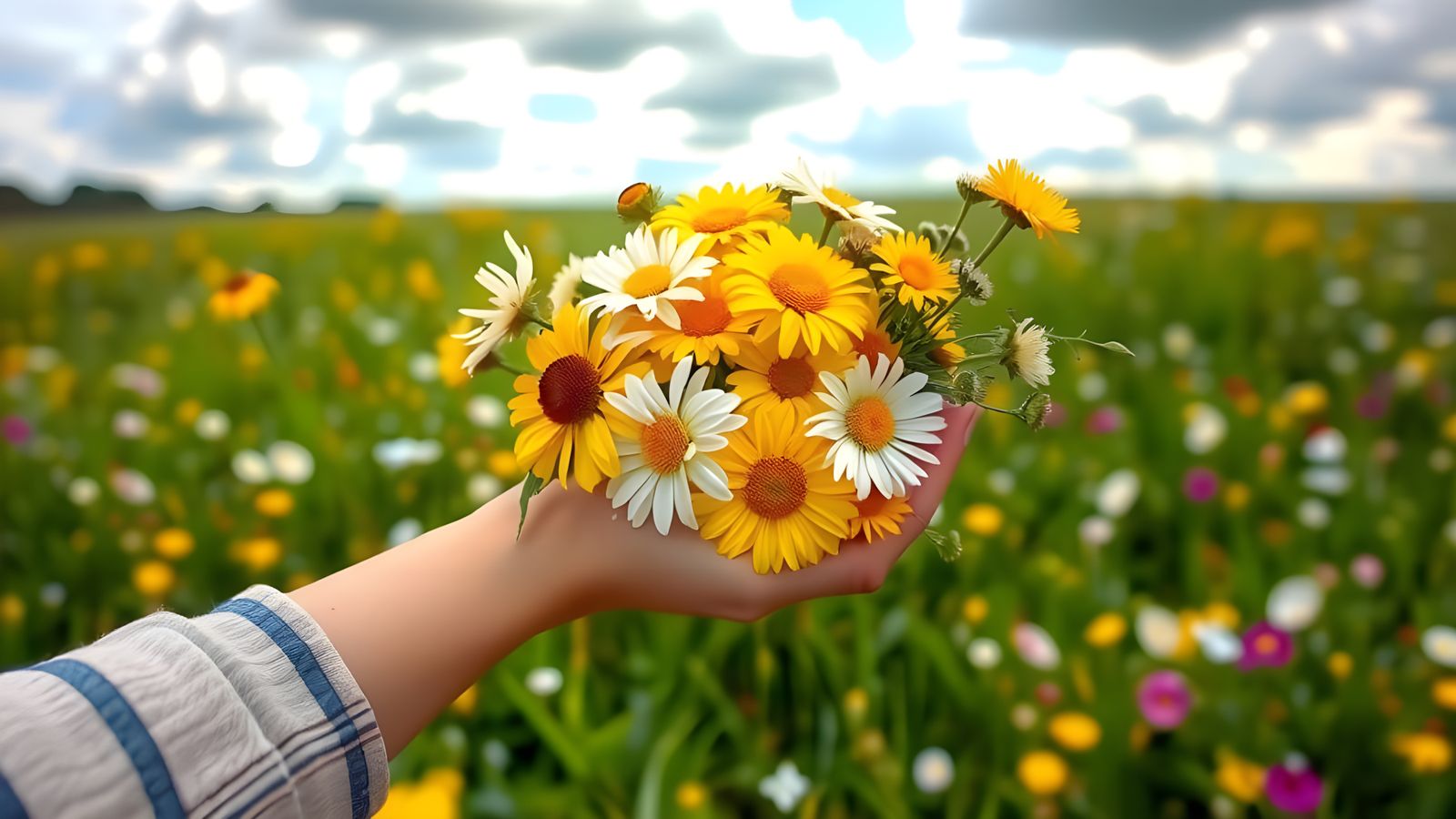 Morning Meadow in Vibrant Bloom