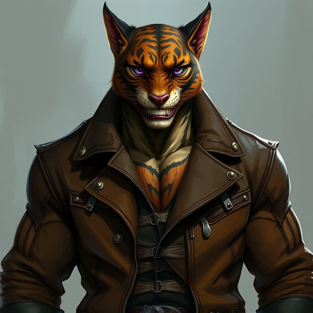 Sleek Khajiit Crime Lord Exudes Sophistication