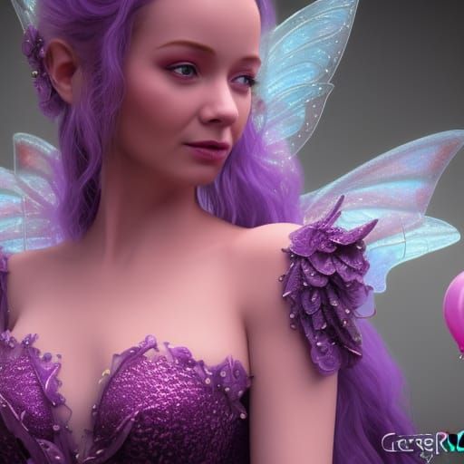 Fairy Goddess with Frog Balloon in Ultra HD