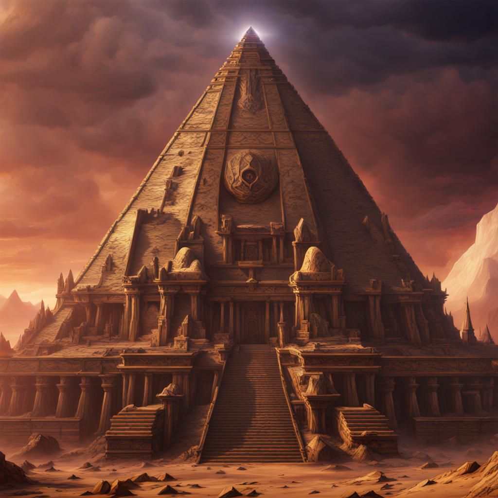 Pyramid of Doom: Detailed Matte Painting