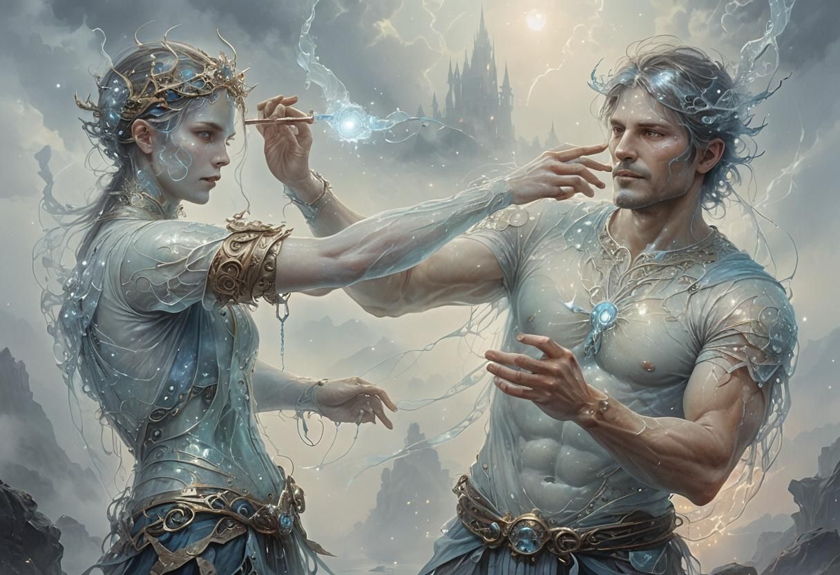 Ethereal Bioluminescent Fantasy Scene