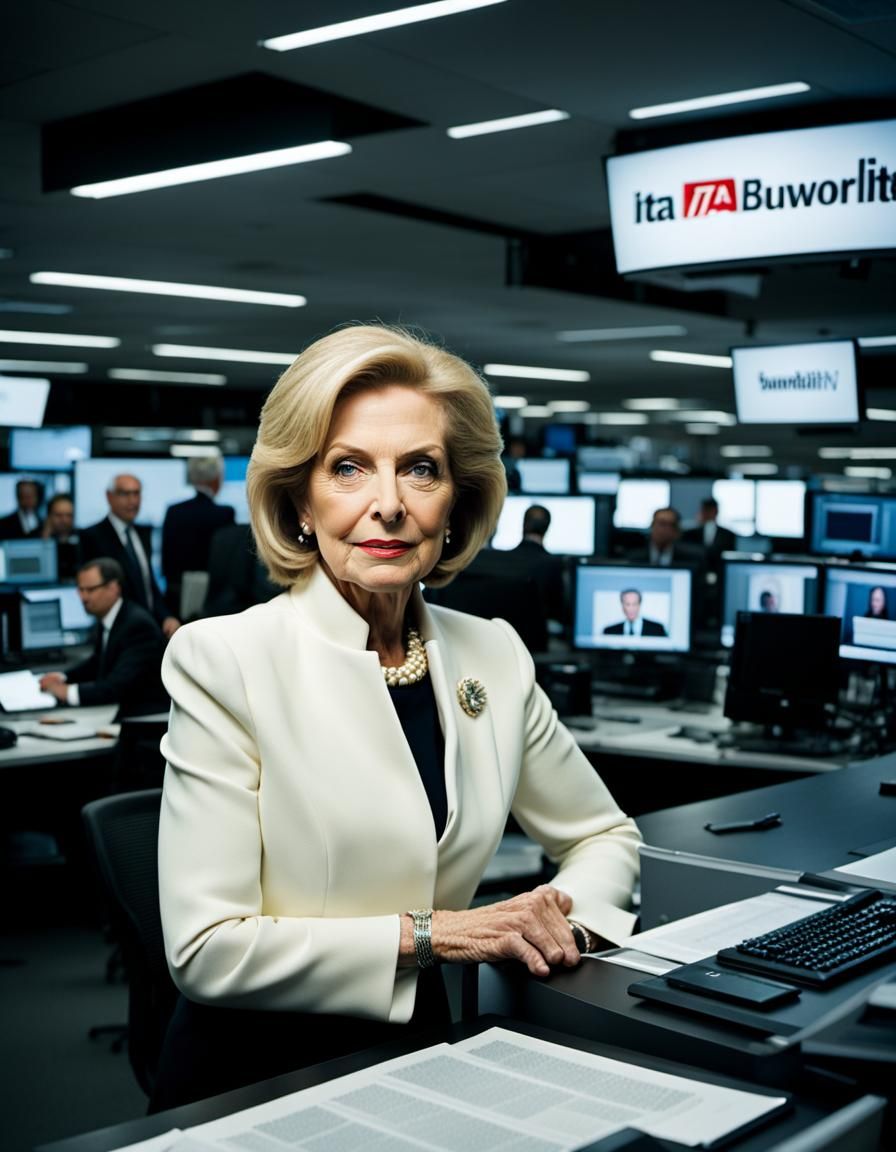 Ita Buttrose: Photographic Portrait in a Newsroom