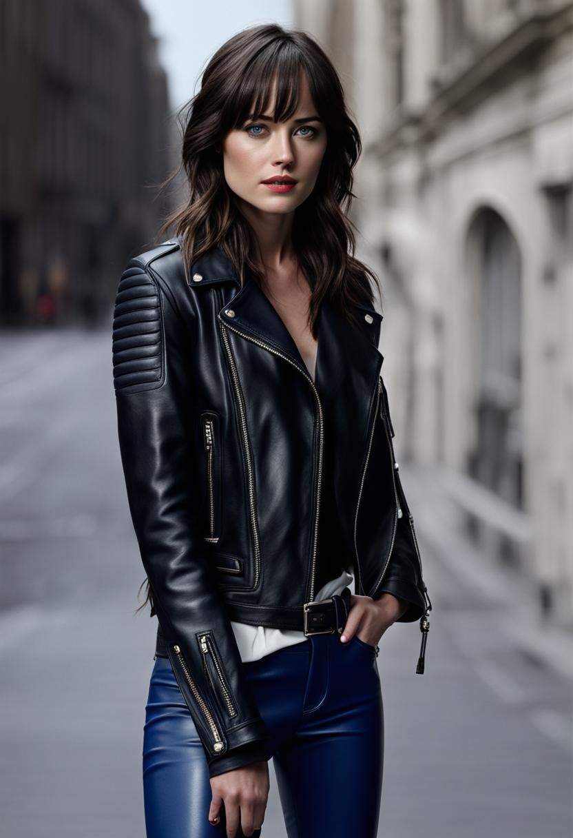 Ultrarealistic Portrait of Dakota Johnson in Photoshoot