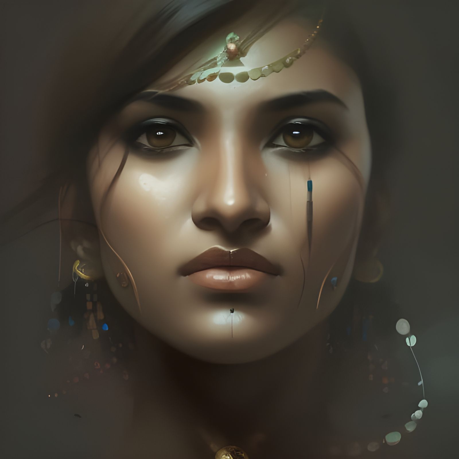 Hyperdetailed Portrait of an Indian Woman