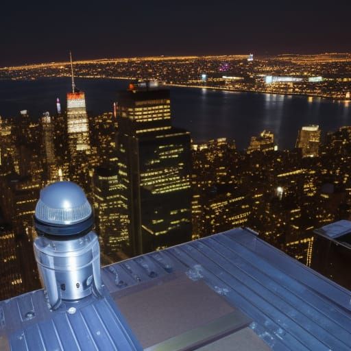 NYC Night View from Empire State Building