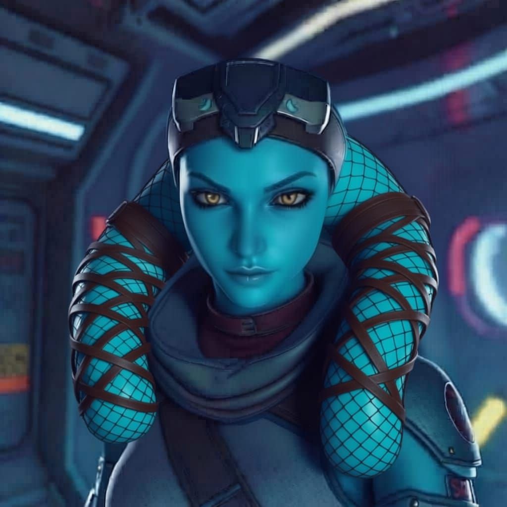 Twi'lek Engineer on Freighter, Fantasy Concept Art