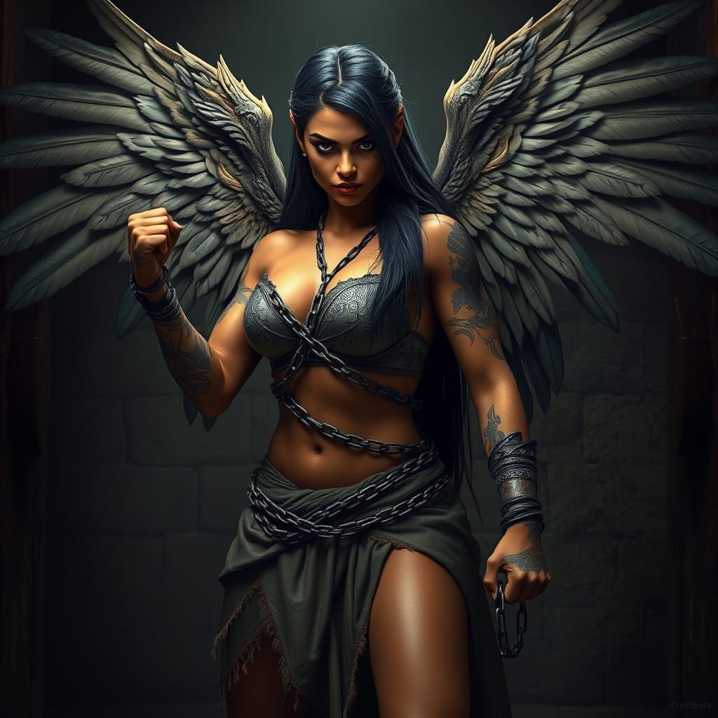 Surreal Goddess of Heaven, Wracked in Dungeon Chains