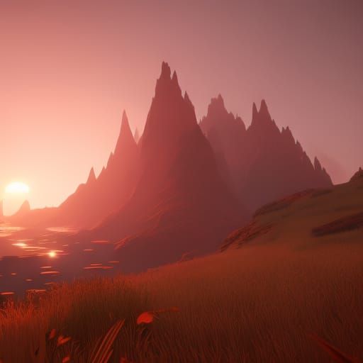 Red Sky Dark Fantasy Concept Art