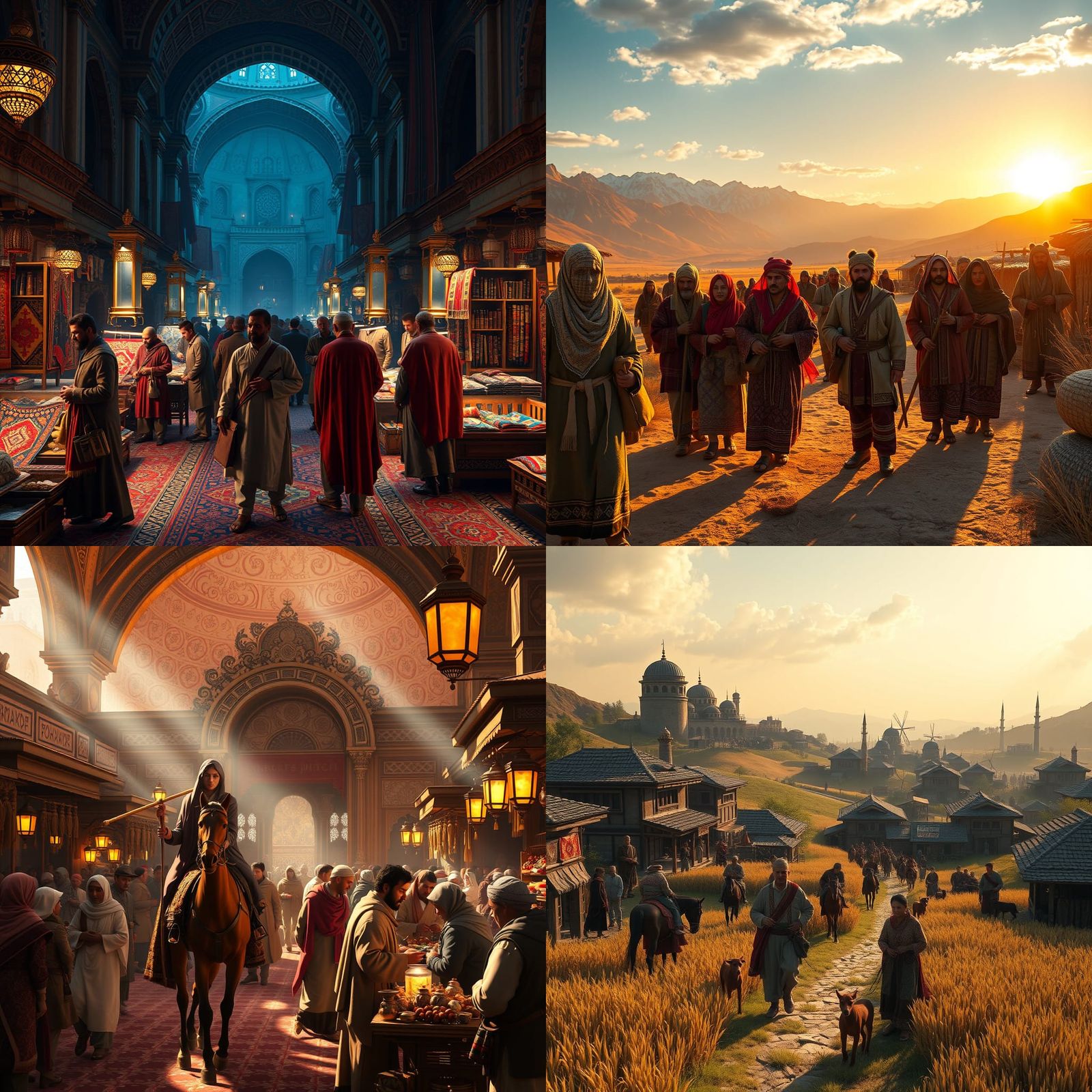 Ottoman Turkmen Daily Life: 3D Game Cinematic