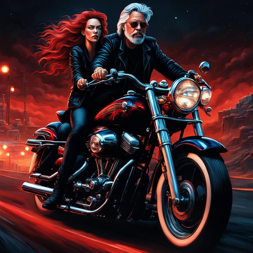 Bob Seger Night Moves White Haired Man and Red Haired woman ...