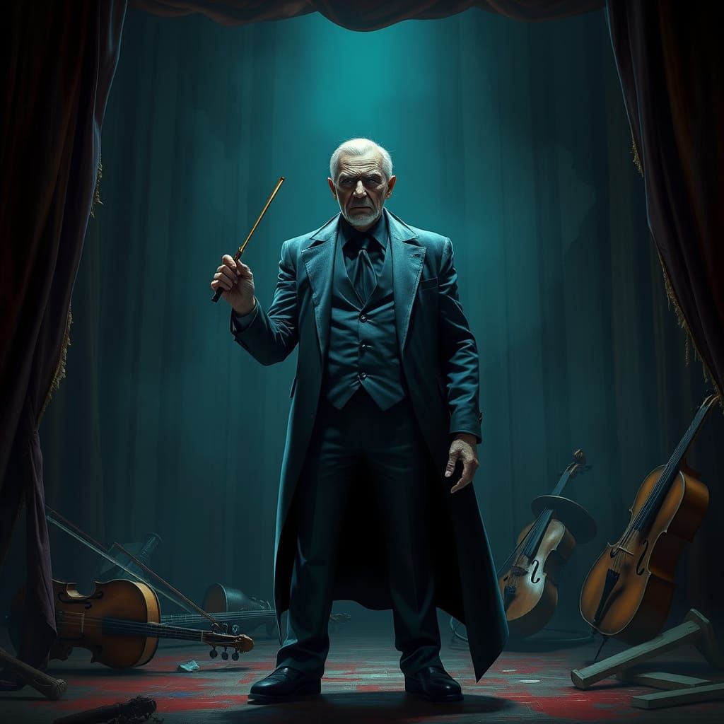 The Dark Maestro Conducts a Haunting Melody