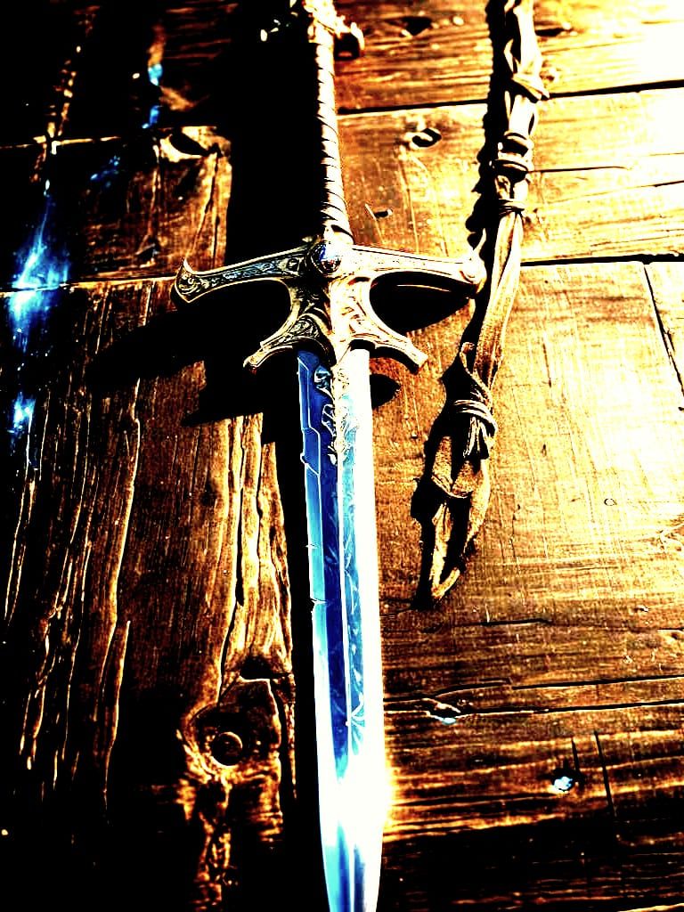 Professional Photo of a Sword with Bokeh