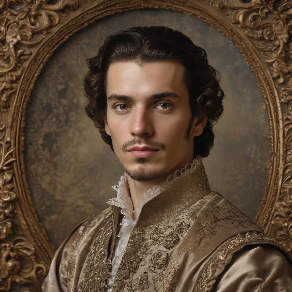 Intense Portrait of 17th Century Spanish Nobleman