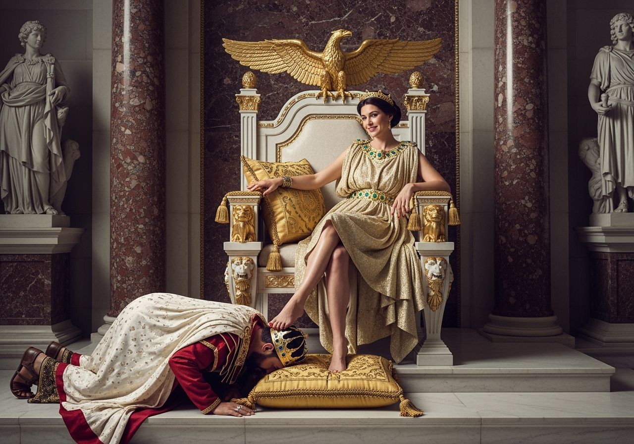 Empress Messalina on Her Throne