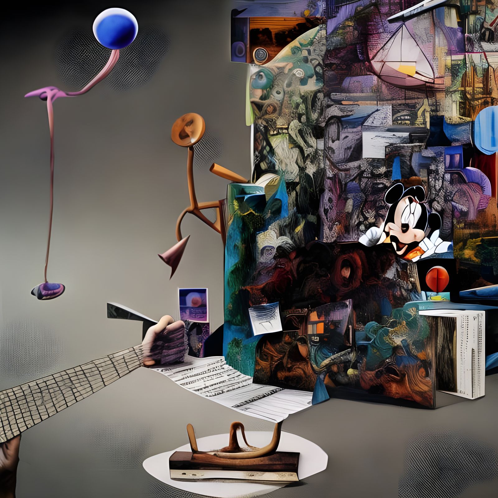 Hyperdetailed Abstract Art of Folk Singers