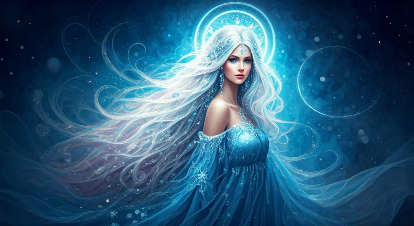 Venus in Celestial Watercolor Dream