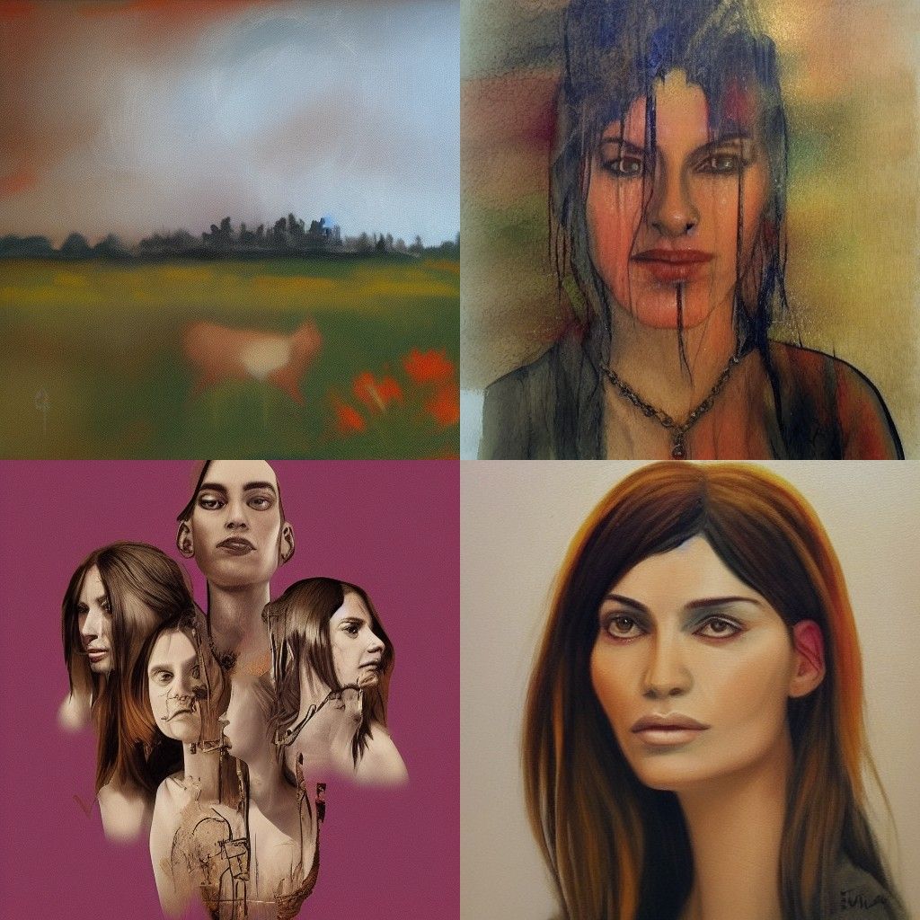 Abstract Portrait in Vibrant Colors