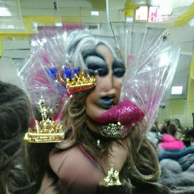 Drag Queen: Digital Illustration of a Victorious Performer