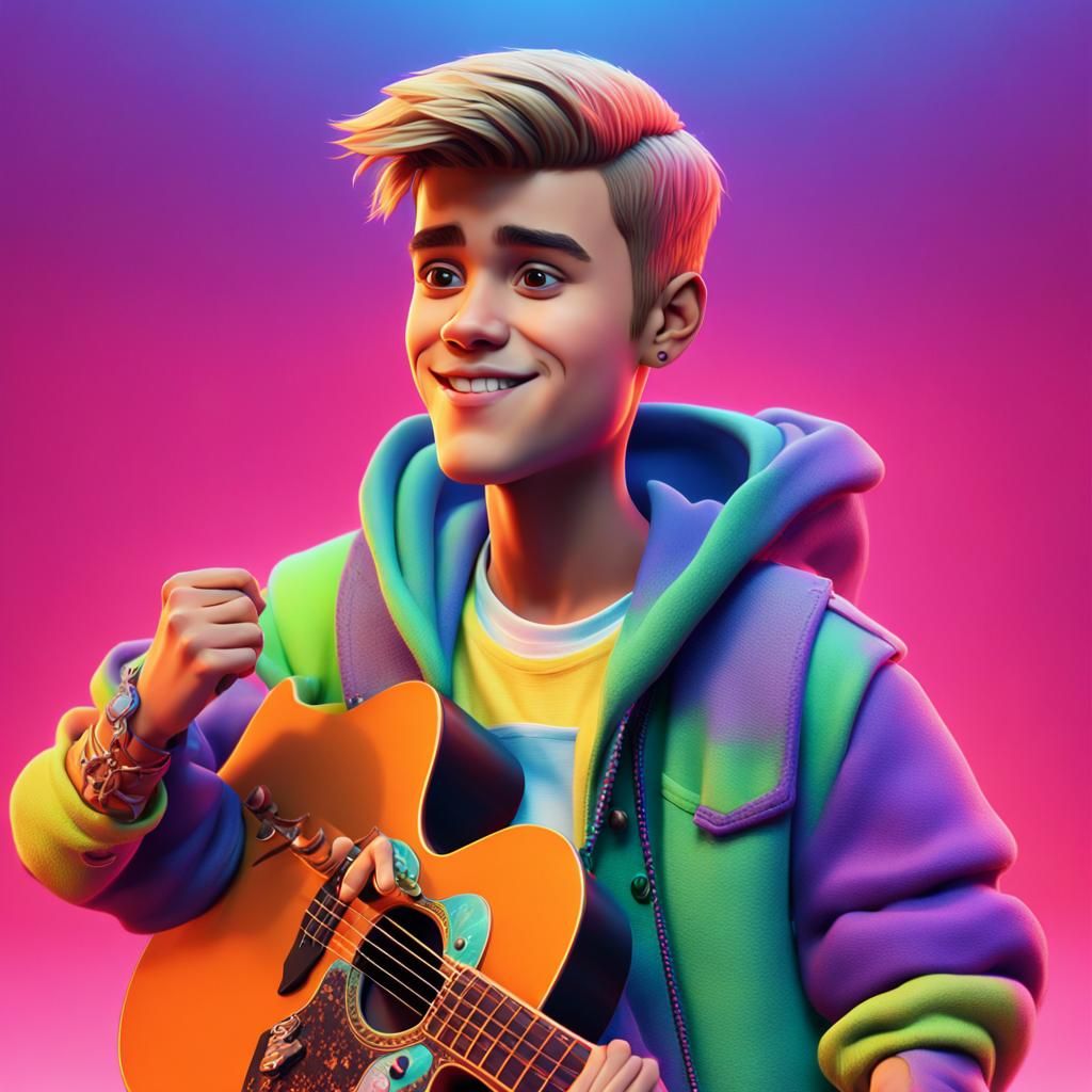 Pixar-Style 3D Portrait with Bright Background