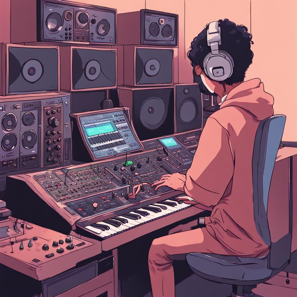 Lofi Music Producer at Work