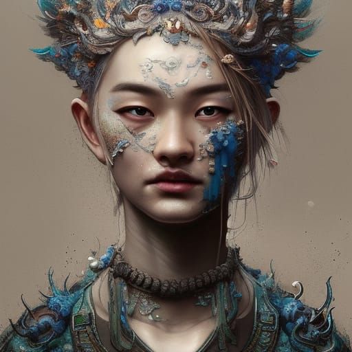 Majestic Air Elemental in Oriental Style