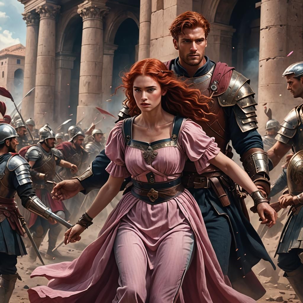 Roman Romance: A Soldier's Departure in Dark Fantasy