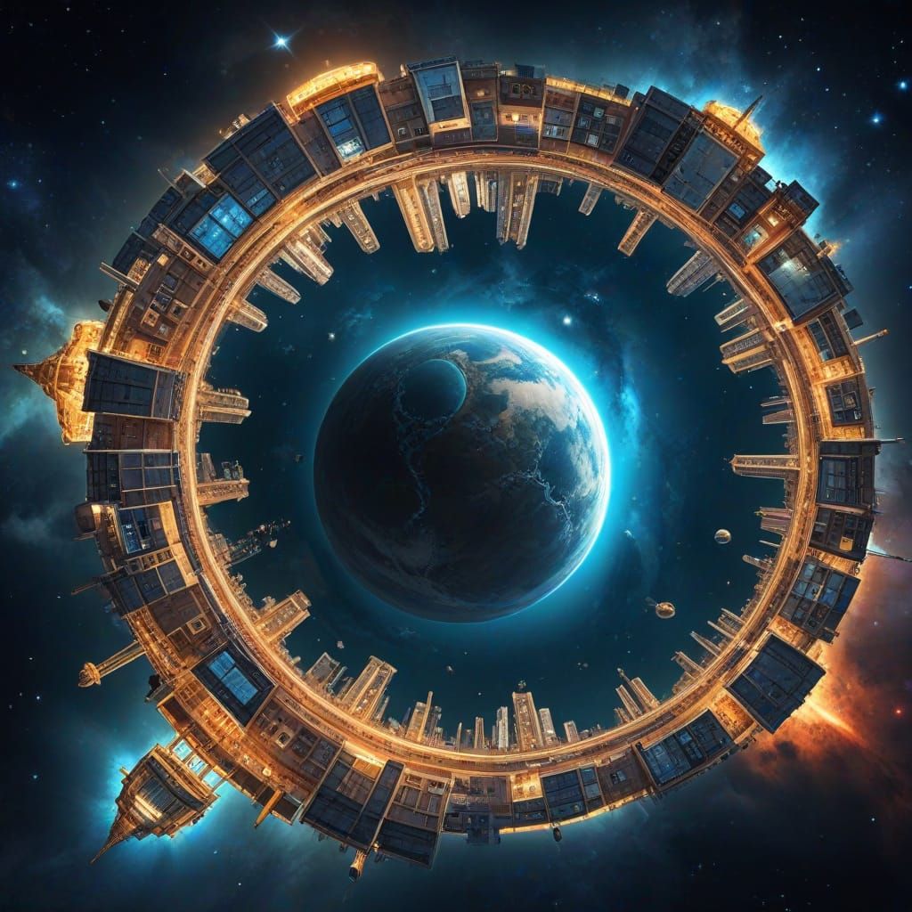 Cosmic Port of Legends: A Majestic View