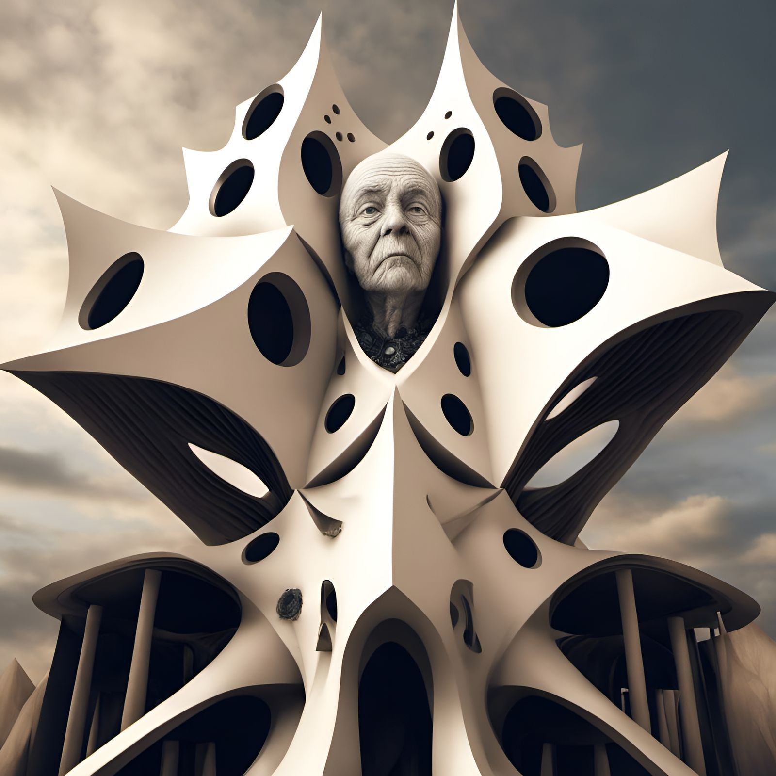 Magical Realism Art in Bizarre Biological Style