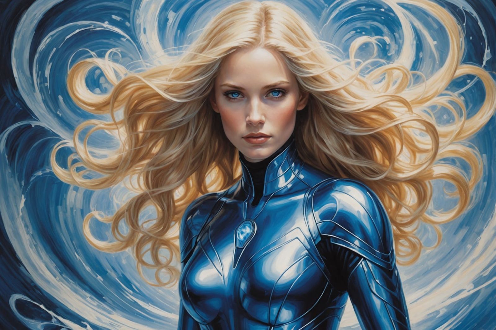 Invisible Woman Shimmers with Unseen Power