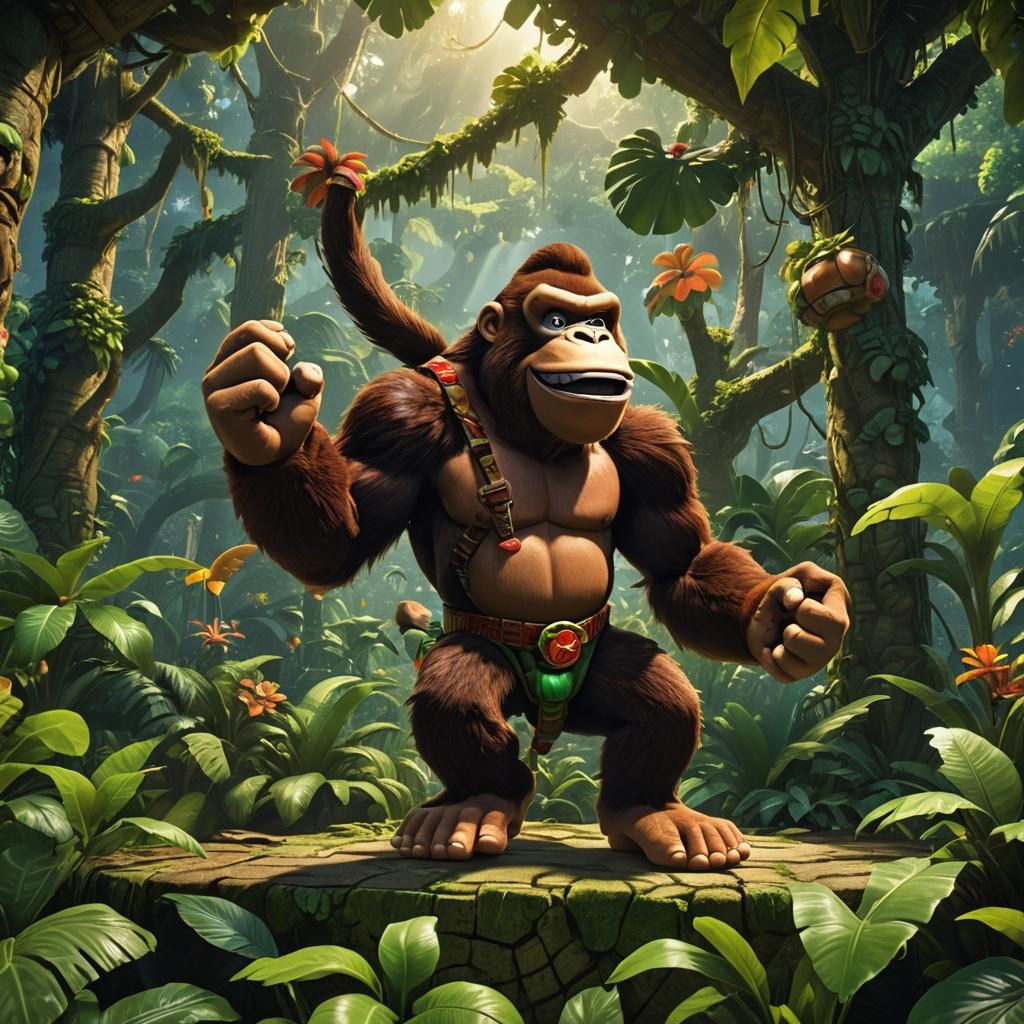 Donkey Kong Dance in Lush Jungle