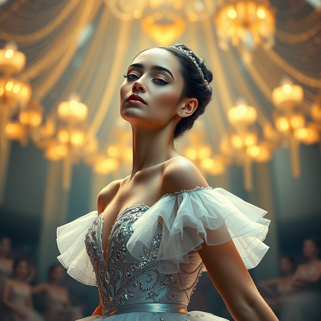 Dazzling Ballet Dancer Portrait in Ultra HD