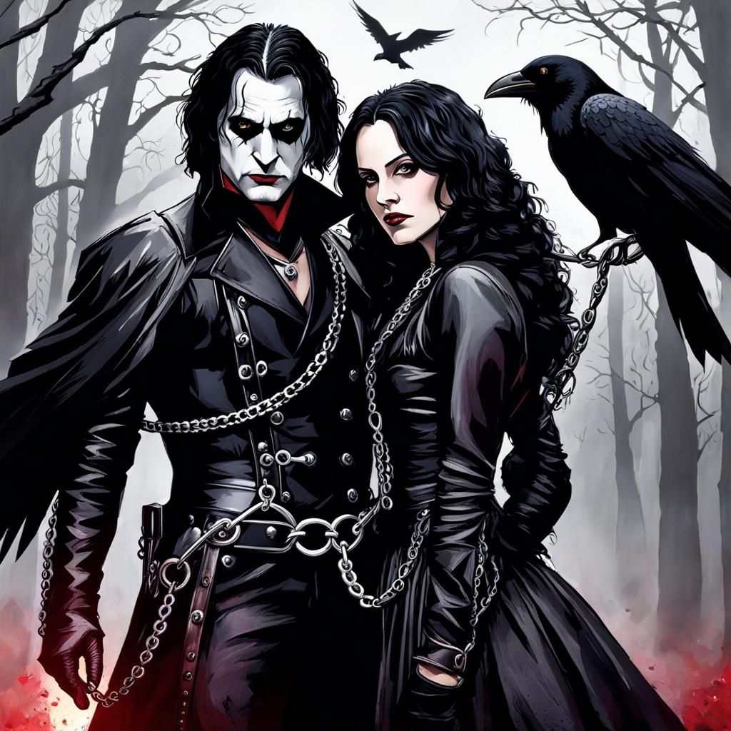 Couple, Eric Draven And Shelly   ,The Crow , Gothic couple o...
