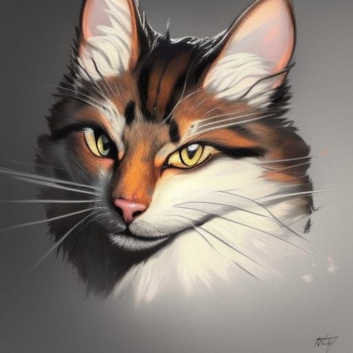 Bakugou as Cat: Hyperdetailed Artstation Portrait