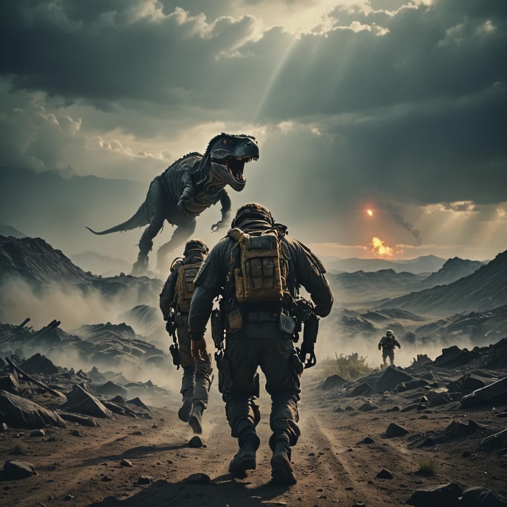 Cinematic Hero Film Still in Live-Action