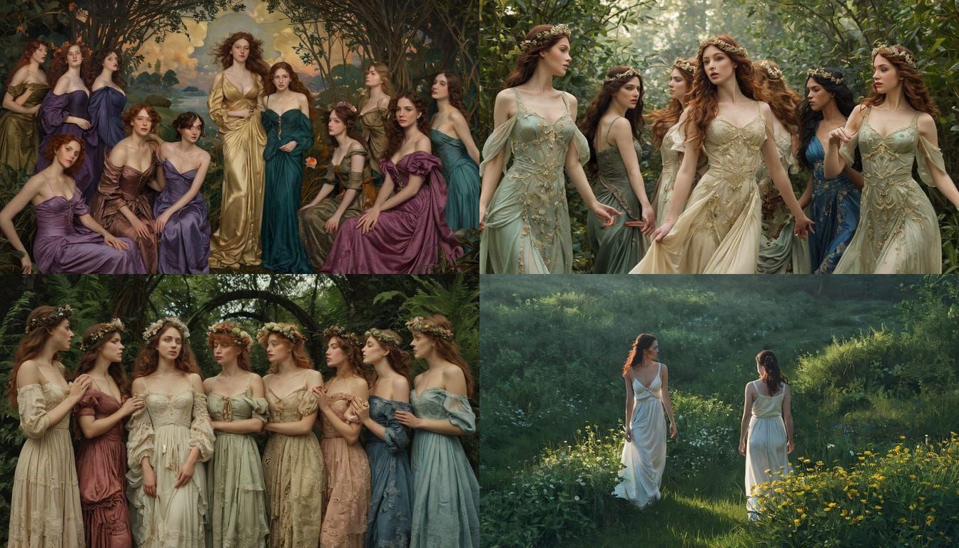 Moonlit Seduction in a Verdant Meadow