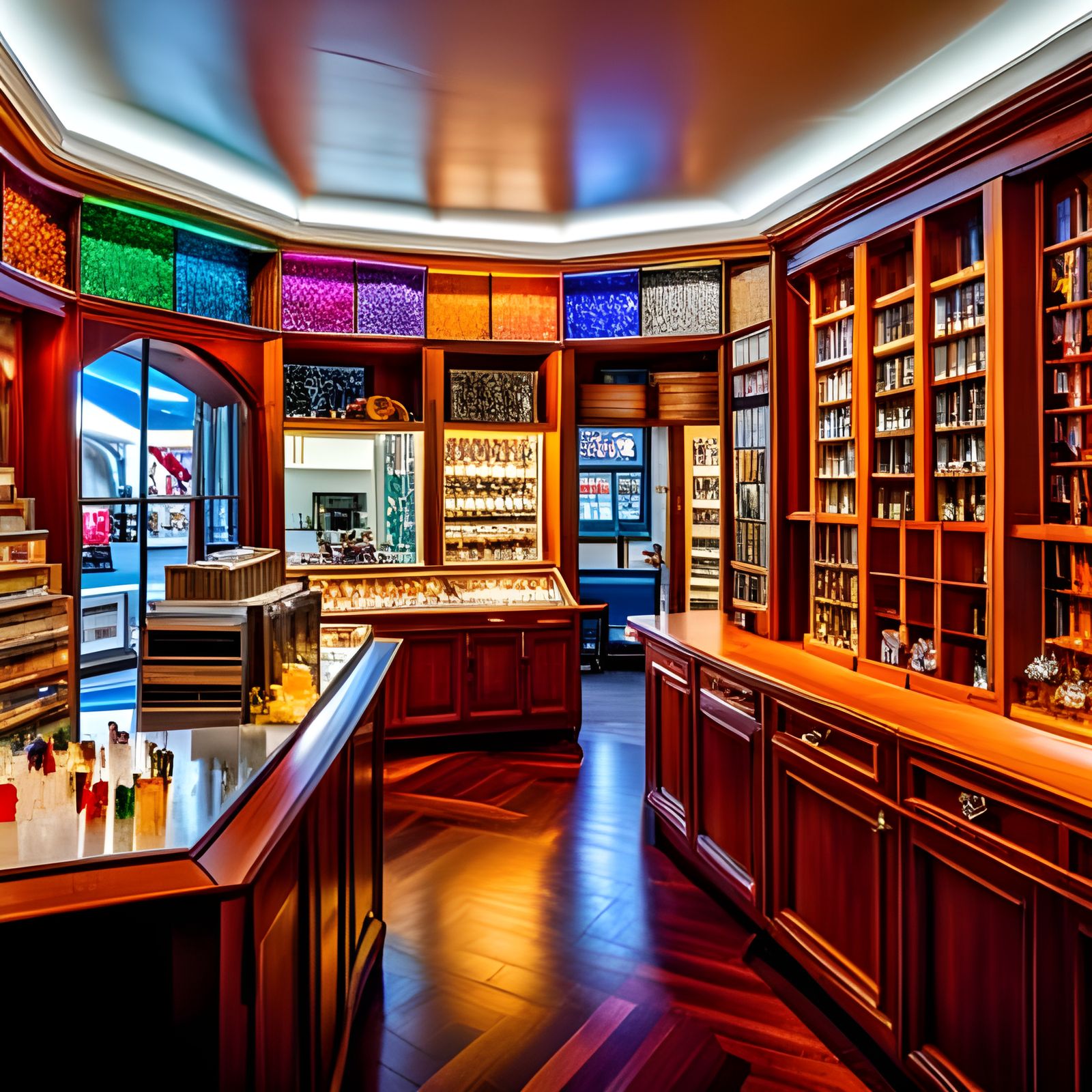 Colorful Crystal Shop Photography in 8K