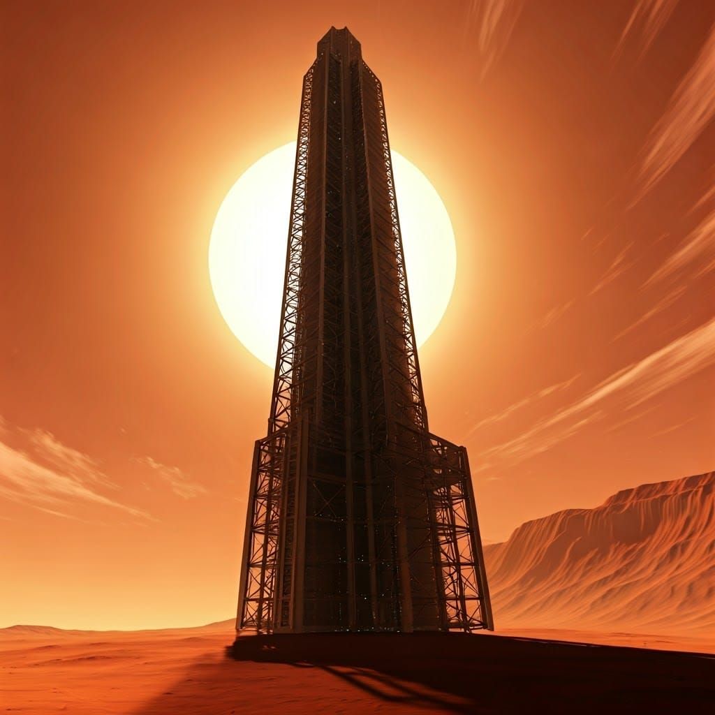 Martian Skyscraper: Futuristic Architecture on Mars