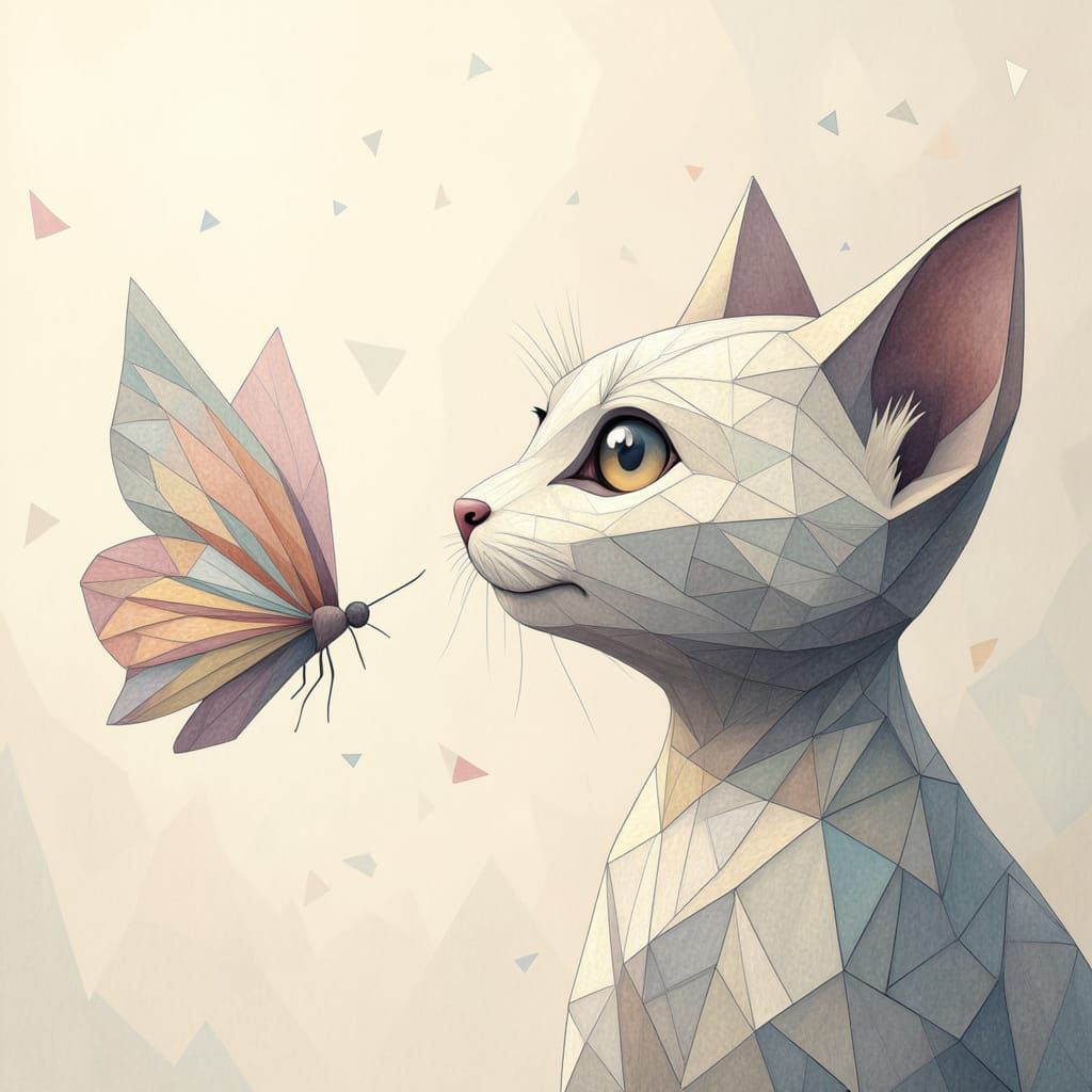 Cat <lora:Geometrika:1.0>