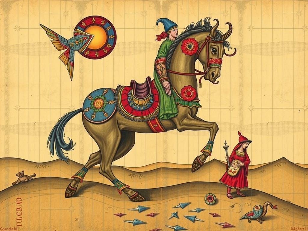 Symbolist Portrait in Biegas Style