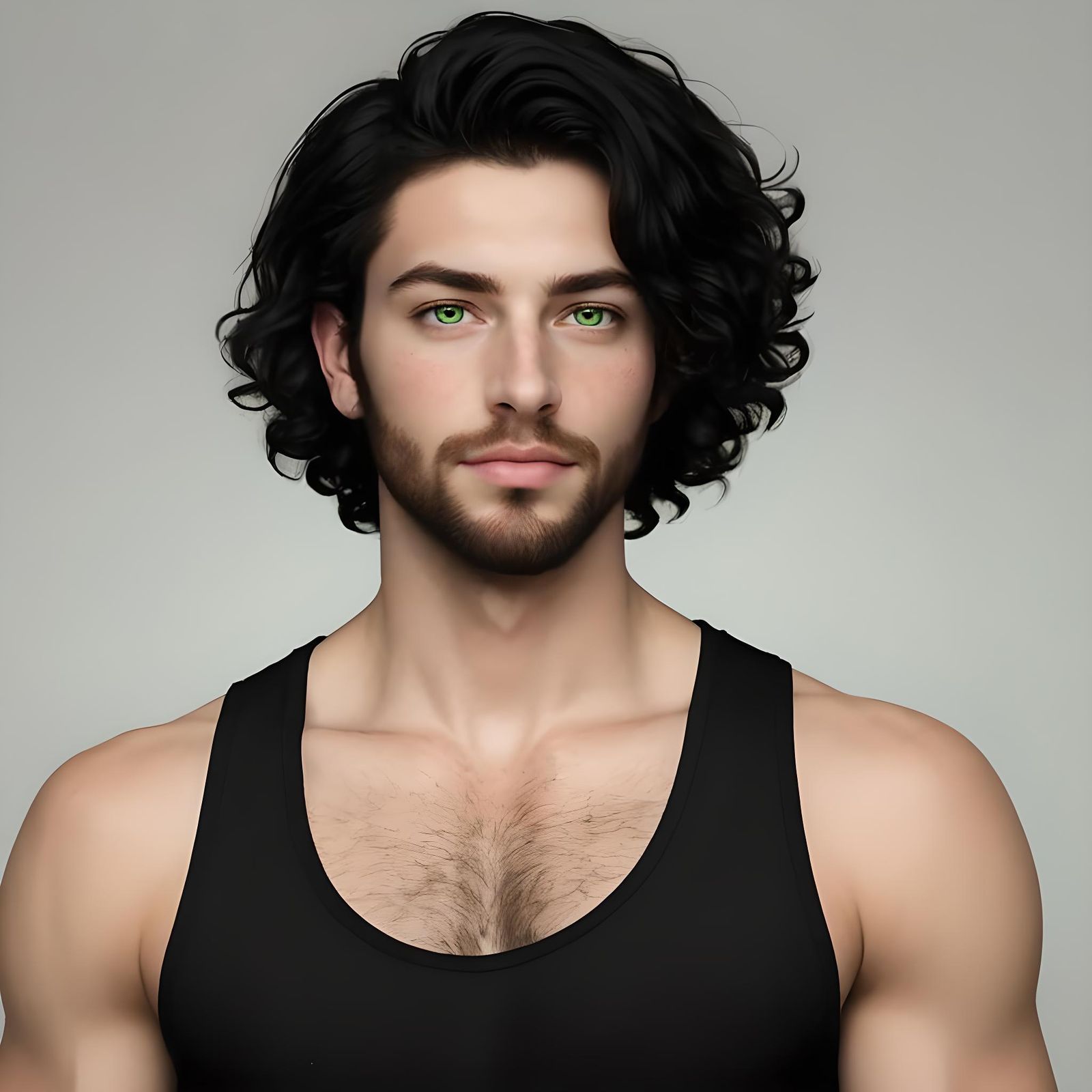 Friendly Cajun Man Portrait with Green Eyes