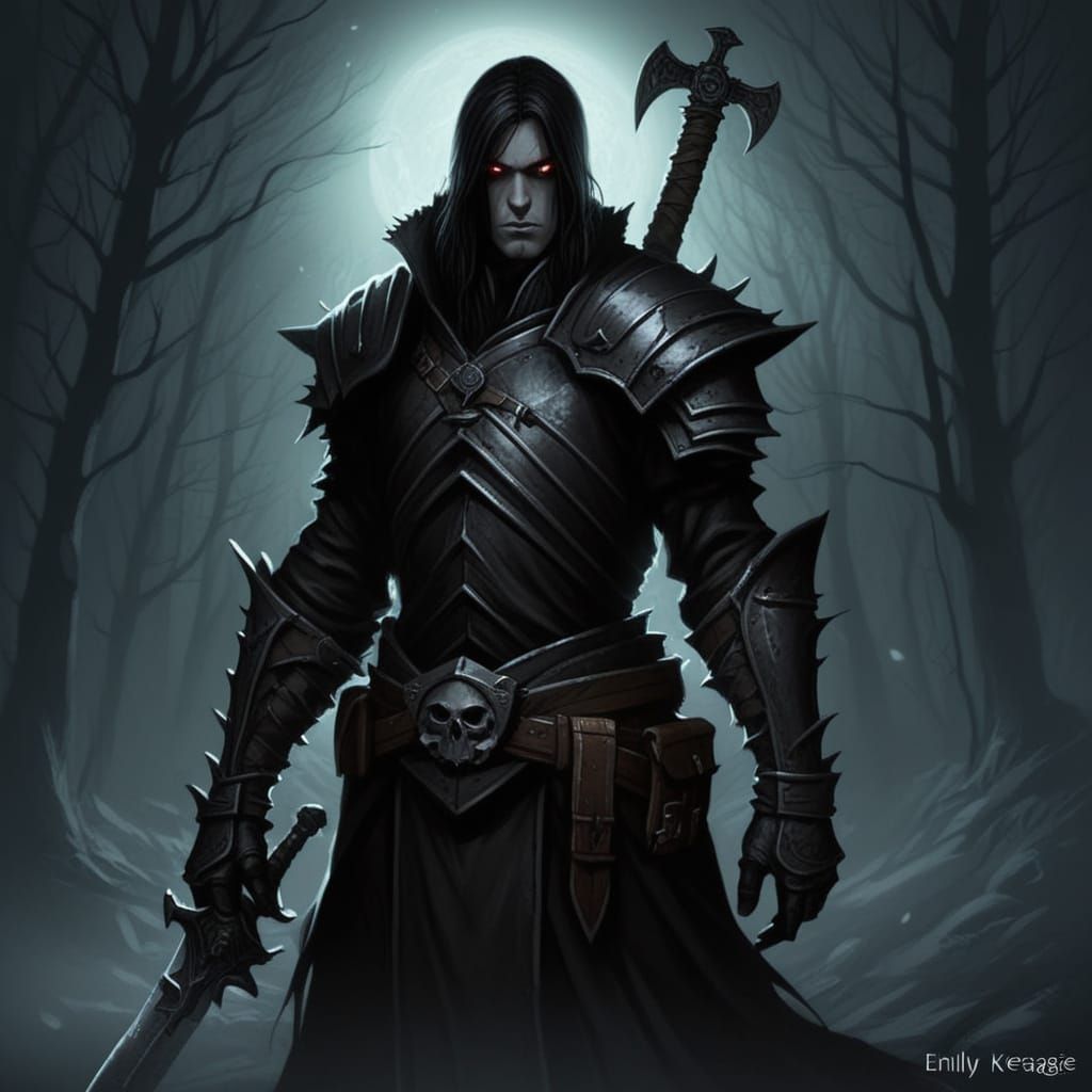 Grimdark Fantasy World in Dark Gothic Style