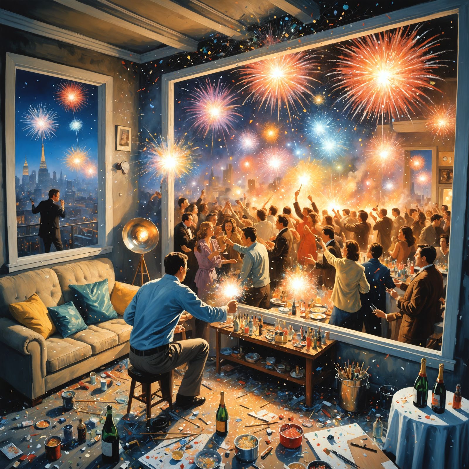 Masterpiece of Filmic Artistry: New Year's Eve Party Scene
