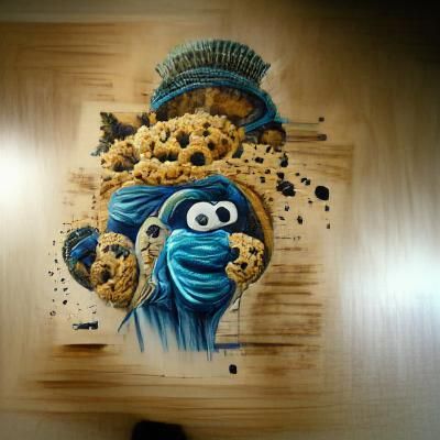 Cookie Monster Close-Up